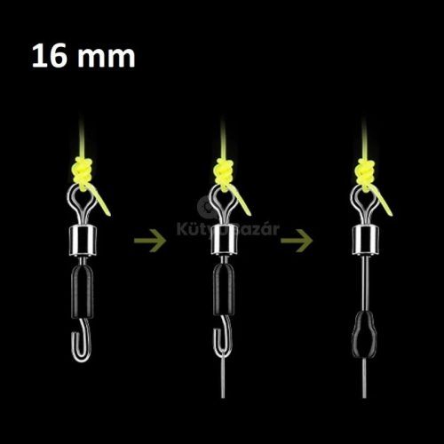 Előke gyorskapocs Horgászathoz 30db - Nagy 16mm