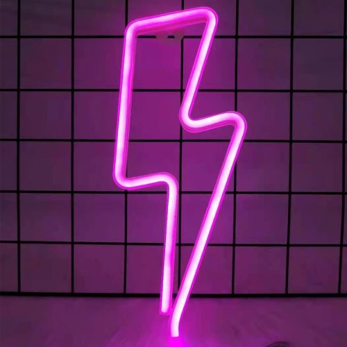 Neon LED fények - Pink Villám