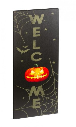 Halloween-i LED-es hangulatkép - fali akasztóval (30 × 70 cm)