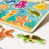 Montessori fejlesztő fa puzzle játék